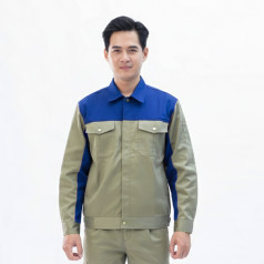 Quần áo bảo hộ lao động Evinz AV18 bền đẹp giá rẻ cho kỹ sư, nhân viên kỹ thuật, Size M - Vải kaki liên doanh