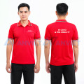 Áo polo đồng phục màu đỏ P05, Size M - Vải cá sấu mè