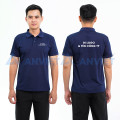 Áo polo đồng phục công ty màu xanh than P07, Size S - Vải cá sấu mè