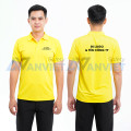 Áo phông đồng phục màu vàng P11, Size L - Vải cá sấu mè