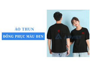 Mẹo chọn vải may áo thun đồng phục màu đen không phai, không nóng