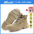 Giày bảo hộ lao động Zboot Z117 cao cổ, thiết kế nút vặn, chống đinh, chống thấm nước, Size 41