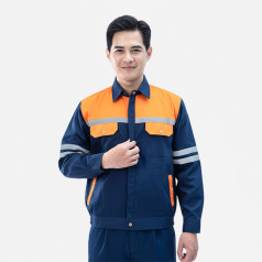 Đồng phục bảo hộ lao động Evinz AV48 phản quang cao cấp cho kỹ sư, nhân viên kỹ thuật, công nhân, Size M - Vải kaki liên doanh