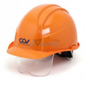 Mũ bảo hộ COV Hàn Quốc có kính E002 cao cấp bảo vệ toàn diện M125, Màu vàng