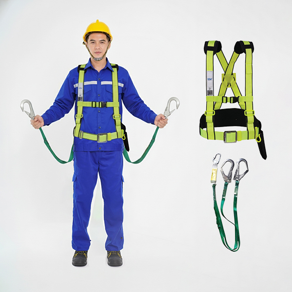 Dây đai an toàn bán thân 2 móc ST COV có giảm sốc C131