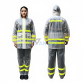 Bộ quần áo mưa trong suốt phản quang A14, Size L