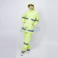 Bộ quần áo mưa phản quang thiết kế có mũ cao cấp A12, Size L