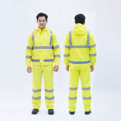 Bộ quần áo mưa phản quang cảnh sát giao thông loại 1 A09