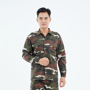 Quần áo lao động Evinz AV41 vải kaki họa tiết rằn ri dày dặn, Size M