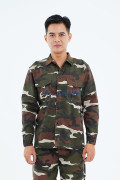 Quần áo lao động Evinz AV41 vải kaki họa tiết rằn ri dày dặn, Size M