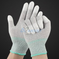 Găng tay sợi Carbon phủ ngón PU chống tĩnh điện T122, Size M