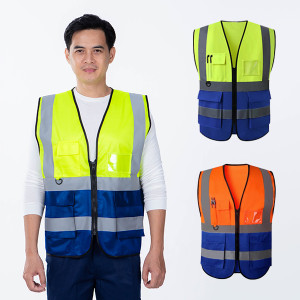 Áo gile phản quang chất liệu cao cấp, thoáng khí, phối màu nổi bật AV64