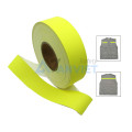 Dây vải phản quang polyester hỗ trợ quan sát ban đêm, vàng chanh 2.5cmx100m PQ07
