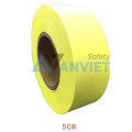 Dây vải phản quang polyester cảnh báo giữ an toàn lao động, vàng chanh 5cmx100m PQ08