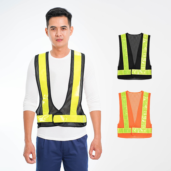 Áo lưới phản quang chữ A cho công nhân, kỹ sư AV66