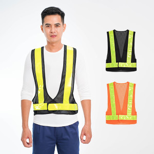 Áo lưới phản quang chữ A cho công nhân, kỹ sư AV66