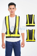 Áo lưới phản quang chữ A cho công nhân, kỹ sư AV66, Màu cam