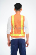 Áo lưới phản quang chữ A cho công nhân, kỹ sư AV66, Màu cam