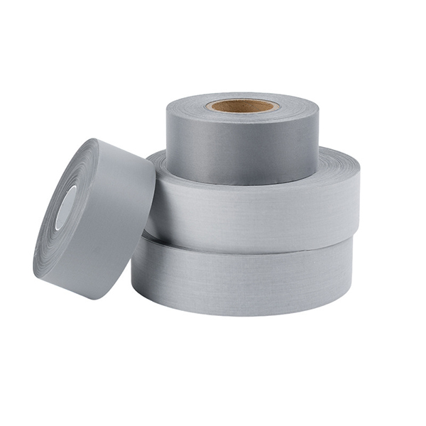 Phản quang polyester xám phát sáng an toàn ban đêm 5cmx100m PQ06