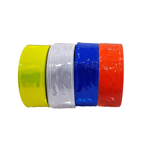 Dây phản quang nhựa kiểu trơn siêu sáng chống nước 5cmx50m PQ10 , Màu xanh dương - 5cm x 50m