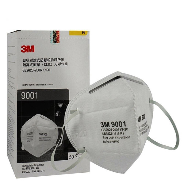 Khẩu trang 3M 9001 lọc bụi mịn, kháng khuẩn H100
