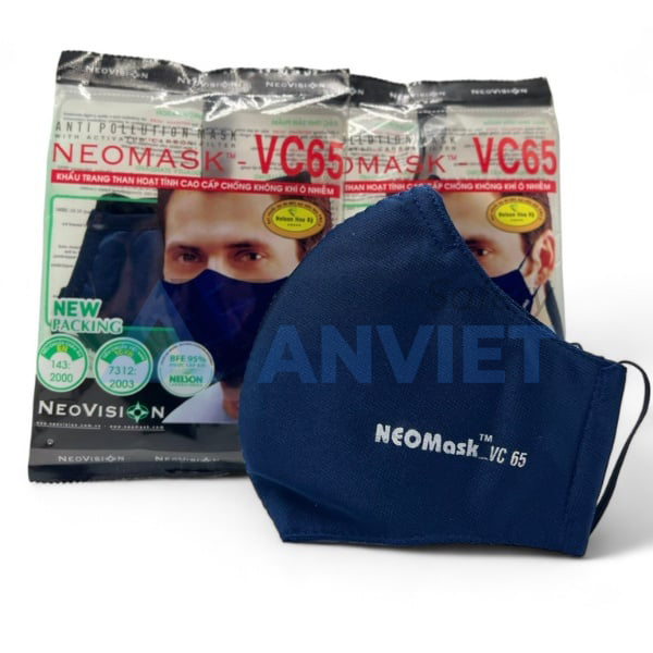 Khẩu trang NeoMask VC65 than hoạt tính, lọc bụi mịn kháng khuẩn H114