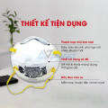 Khẩu trang 3M 8210 N95, chống bụi hiệu quả H107, 1 chiếc
