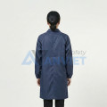 Áo choàng phòng sạch chống bụi, chống tĩnh điện S121, Size M - Màu tím than cúc cài