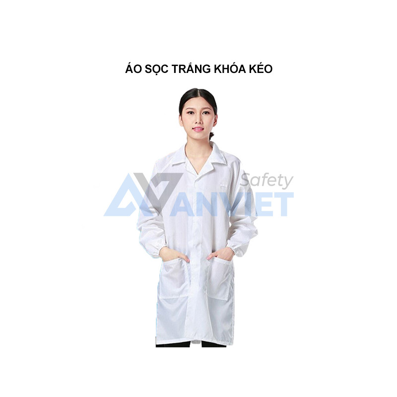 Màu trắng khóa kéo