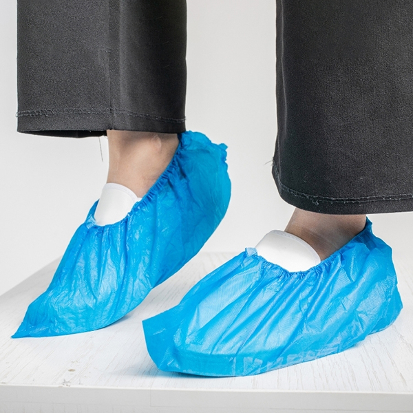 Bọc giày nilon CPE chống tĩnh điện, chống nhiễm bẩn 100c/gói S128
