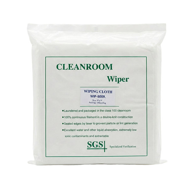Khăn lau phòng sạch tiêu chuẩn Cleanroom chống xơ bụi 8009, 400 tờ/gói S132
