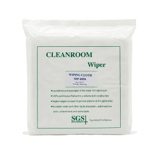 Khăn lau phòng sạch tiêu chuẩn Cleanroom chống xơ bụi 8009, 400 tờ/gói S132, Loại rửa một lần