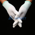 Găng phòng sạch tay sợi Polyester phủ PU đầu ngón, chống tĩnh điện S136