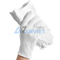 Găng tay vải cotton ESD thấm hút mồ hôi, an toàn điện tử S137