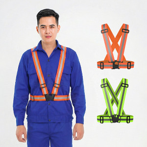 Áo gile dây thun phản quang đi phượt AV37