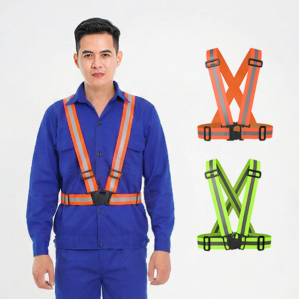 Áo gile dây thun phản quang đi phượt AV37