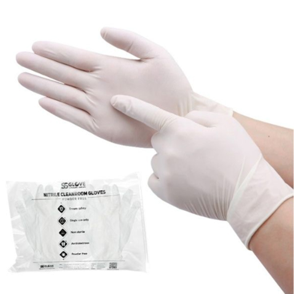Găng tay Nitrile phòng sạch tiêu chuẩn cleanroom, 50 đôi/túi, S143