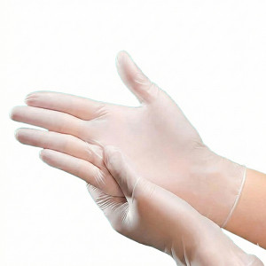 Găng tay phòng sạch PVC trong suốt chống hóa chất nhẹ S144