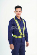 Áo gile dây thun phản quang đi phượt AV37, Màu xanh chuối