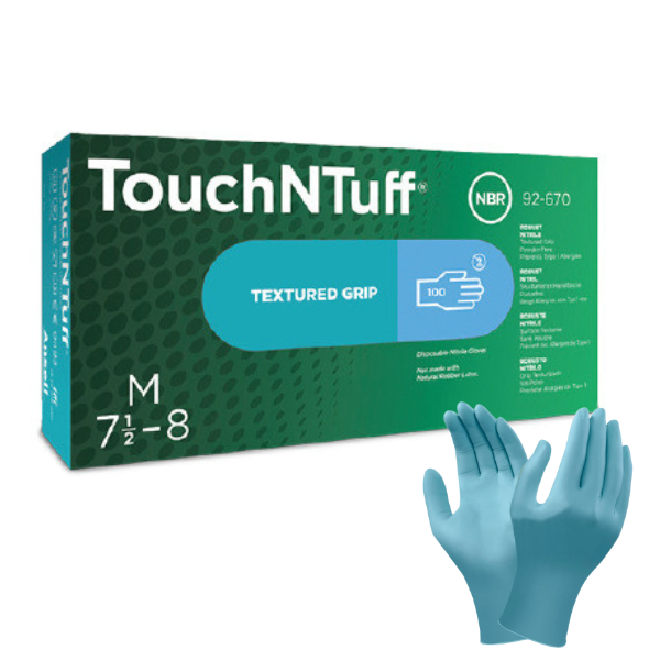 Găng tay Nitrile 92-670 an toàn da tay, chống hóa chất nhẹ Ansell T162