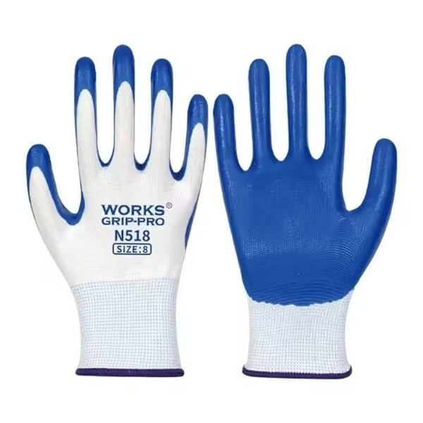 Găng tay chống dầu Works Grip-Pro N518 chống mài mòn phủ cao su T152
