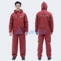 Áo mưa bộ 1 lớp PVC vân chống thấm Thủy Sơn A16, Màu đỏ