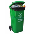 Thùng rác nhựa HDPE 120L có nắp đậy, bánh xe di chuyển R109