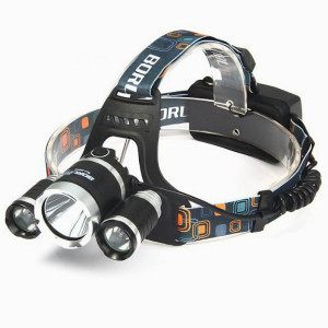 Đèn đội đầu 3 bóng siêu sáng, chiếu siêu rộng và xa, chống bụi, nước và oxi hóa D107