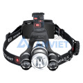 Đèn đội đầu 3 bóng siêu sáng, chiếu siêu rộng và xa, chống bụi, nước và oxi hóa D107