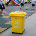 Thùng rác nhựa HDPE 30L màu vàng 