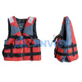 Áo phao cứu hộ phản quang an toàn kèm còi và chịu trọng lượng lớn trên 75kg L107, Màu đỏ