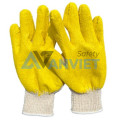 Găng tay sợi phủ cao su vàng T153