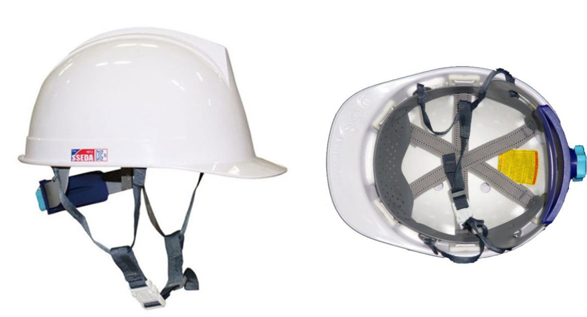 Mũ bảo hộ lao động Sseda Hàn Quốc mặt tròn cho kĩ sư, kĩ thuật M105