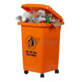 Thùng rác nhựa HDPE 60L màu cam R104